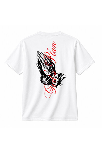 barsdepo Tricou cu imprimeu GODS PLAN SIRT DETAIL, Unisex, 100% BUMBAC (CU CA...