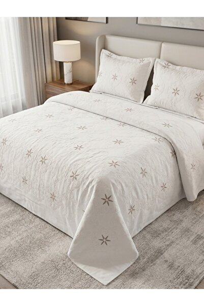 miar home perde tekstil pentru două persoane Set de broderie cuvertură de pat...