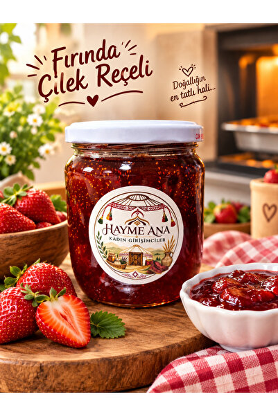Hayme Ana Fırında Çilek reçeli (Net 450 gram)