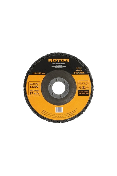 Rotor Disc Abraziv Indepartare Vopsea ROTOR, 125x22.2mm, P80, Type Coral, lem...