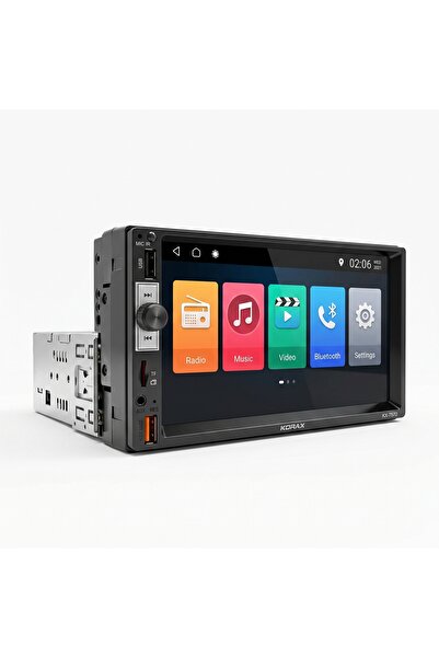 Korax KX-7570 Double Din Dokunmatik Ekran Araç Multimedya Teyp - Bluetooth, M...