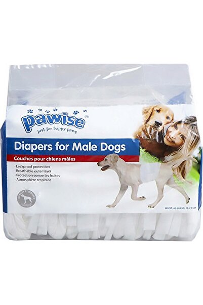 Pawise Kullan At Erkek Köpek Alt Bezi L 13