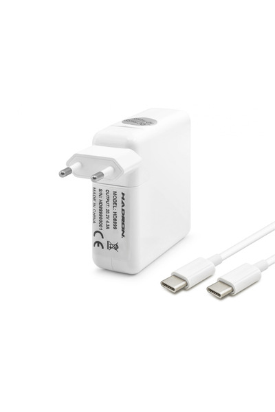 Tcx Type-C Laptop Adaptörü 85W 20.2V 4.3A Beyaz