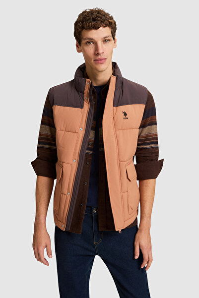U.S. Polo Assn. Men's Brown Vest 50328187-Vr163