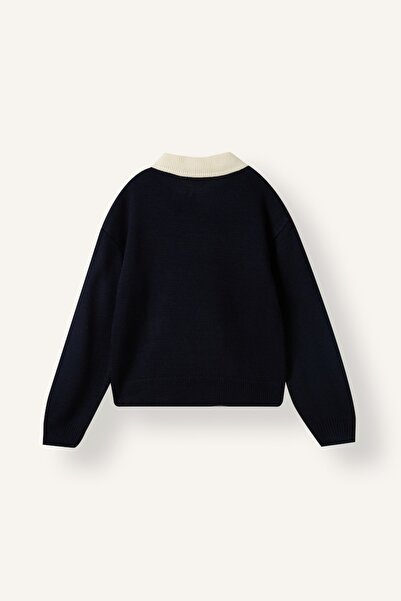 DeFacto Crew Neck Teddy Bear Patterned Knitwear Sweater for Girls I3598A826Wn