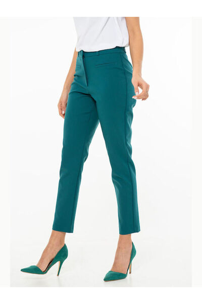 HERMOSA Pantaloni de damă Becky din material textil, conici, turcoaz 3405602983344
