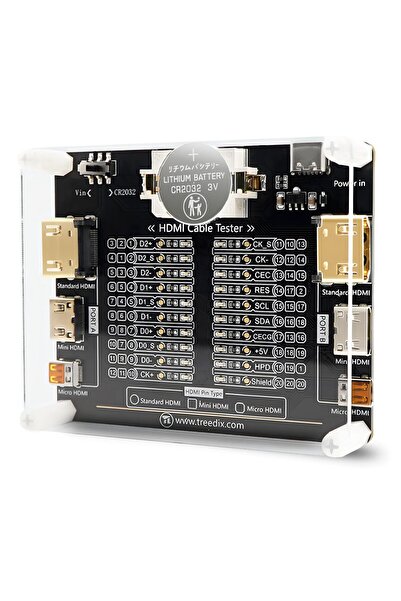 Treedix HDMI тестер за кабели Treedix, 20 светодиода, захранване с USB Type-C...