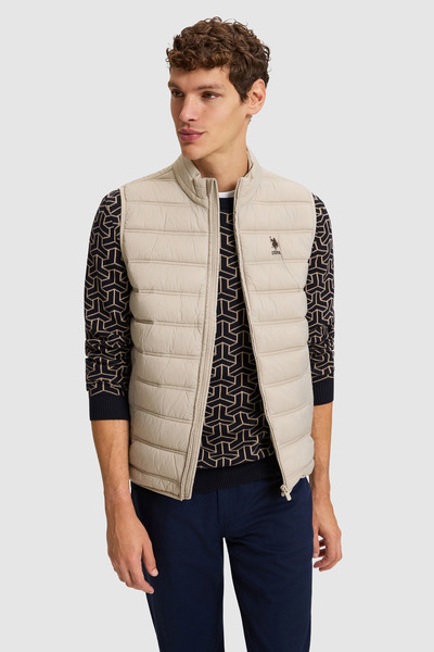U.S. Polo Assn. Erkek Bej Yelek 50328196-VR137