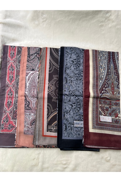 shalby Hijab Patterned Soft Shawl Set of 5 Mixed Patterns
