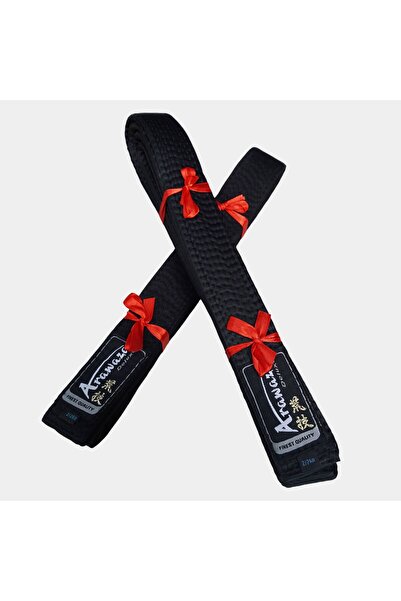 Arawaza WKF Onaylı Deluxe Satin Siyah Kuşak