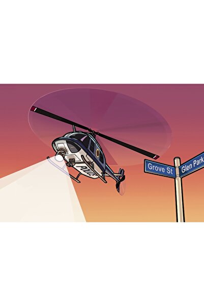 OEM Αφίσα Gta San Andreas Κυνηγητό με Ελικόπτερο, 61x90 εκ., poster9042