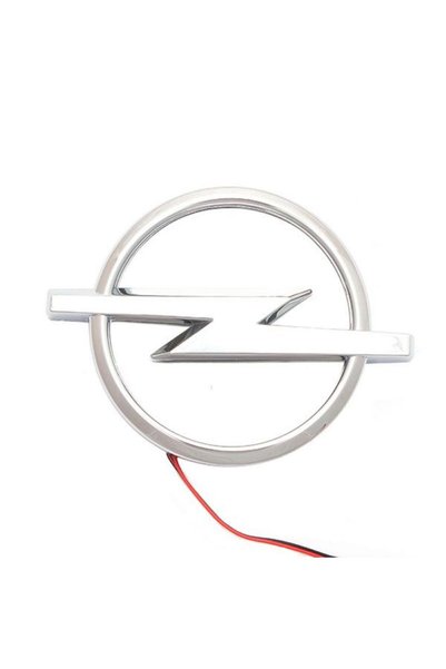 idealaksesuar Opel 3D Işıklı Logo Arma Beyaz 13.3/10.1 Cm Led Logo Arma Opel Illuminated Vehicle Logo