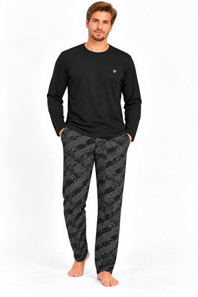 YUYİ Pİ E R R E C A R D İ N Costum de pijama pentru bărbați, 100% bumbac, cu ...
