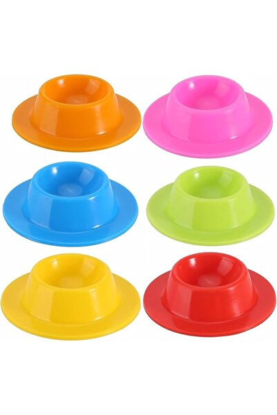 Yelajoy 6Pcs Silicone Egg Cups Set Colorful, Drop-Proof Machine Washable Egg ...