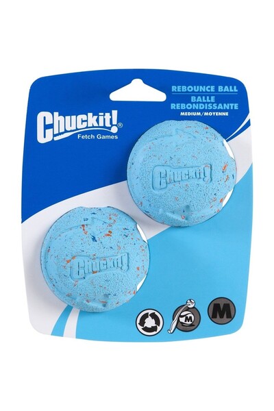Chuckit ! Rebounce Ball 2'li DoÄŸa Dostu KÃ¶pek Oyun Topu (Orta Boy)