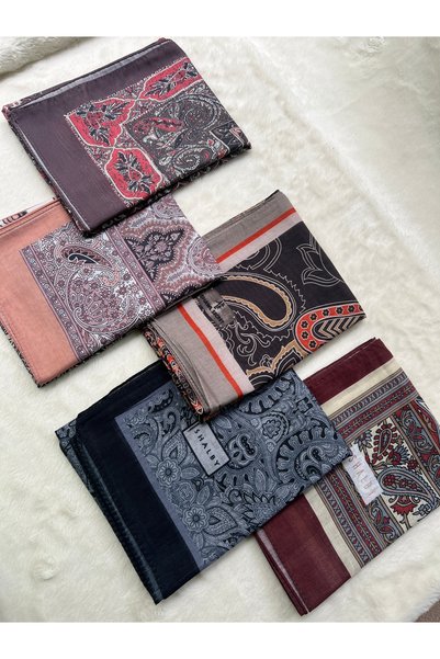 shalby Hijab Patterned Soft Shawl Set of 5 Mixed Patterns
