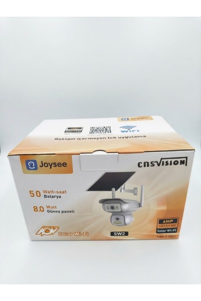 JoySee WİFİ SOLAR KAMERA 6 MEGAPİXELS DUAL PTZ CAMERA
