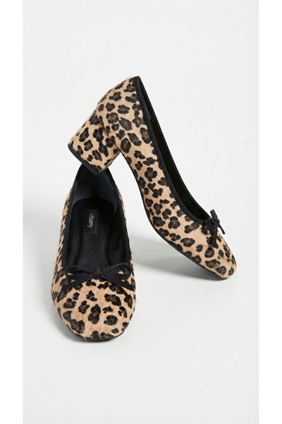 vitaeny Louisa Women's Leopard Genuine Leather / Textile Inner Lining 5 cm He...
