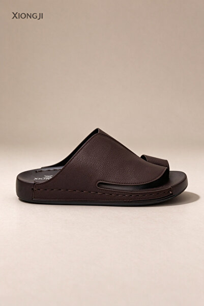 AllMart Arabia Premium Men Toe Ring Slippers Soft Leather Sandals Comfortable...
