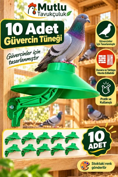 MUTLU TAVUKÇULUK Güvercin Tüneği 10 Adet – Duvara ve Tahtaya Monte Edilebilir...