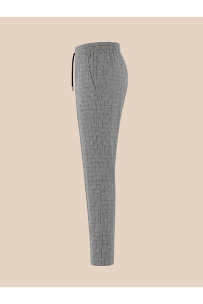 Signature Uniform Plaid Pattern Women's Trousers with Pockets Relaxed Fit Women's Kitchen Trousers