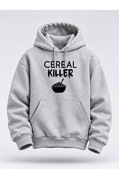 North Whiskers هودي مطبوع عليه Cereal Killer - سترة بقلنسوة للجنسين