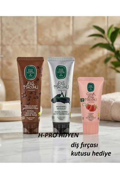 Eyüp Sabri Tuncer AİLE SERİSİ VEGAN VE GLUTENSİZ DİŞ MACUNLARI KAKAO 90 ML, B...