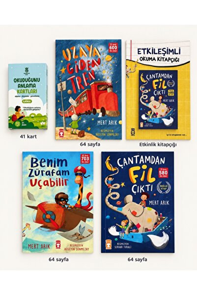 Timaş Çocuk Mert Arık Hayal Dolu Okuma Seti | 3 Kitap Etkinlik Kitapçığı ve 4...