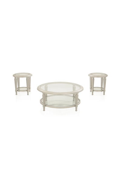 Midas Furniture LORSA COFFEE TABLE SET SILVER