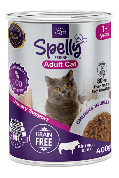 Yetişkin Kedi Yaş Maması Biftekli 400 Gr x 12 Adet