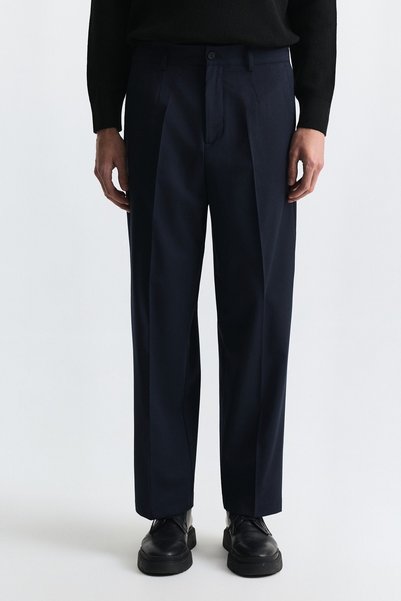Antioch Wool Blend Pleated Trousers