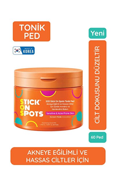 Stick On Spots SOS Tonik Ped – Akneye Eğilimli ve Hassas Ciltler İçin Günlük ...