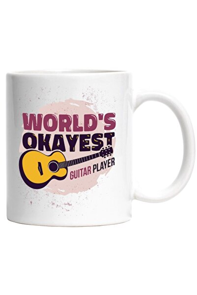 INOVATIX Personalized white mug,Classical Guitar, World's Okayest Guitar Play...