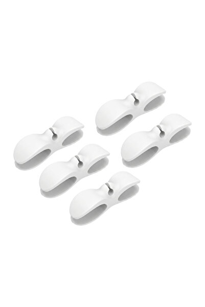 NEXTLY Set 5 x Organizator cabluri NEXTLY, flexibil, lipire dublu adeziv, 103...