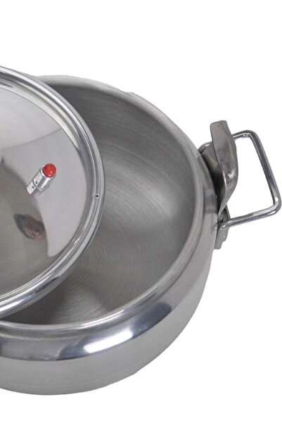Badraig Aluminum Pressure Cooker Wide Design Pressure Pot Arabic Cooker Silver Size 3.3L