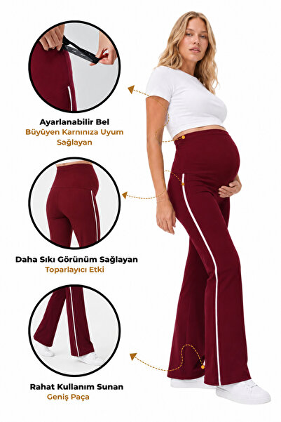 Elisho Wide Leg High Waist Flexible Supportive Maternity Leggings