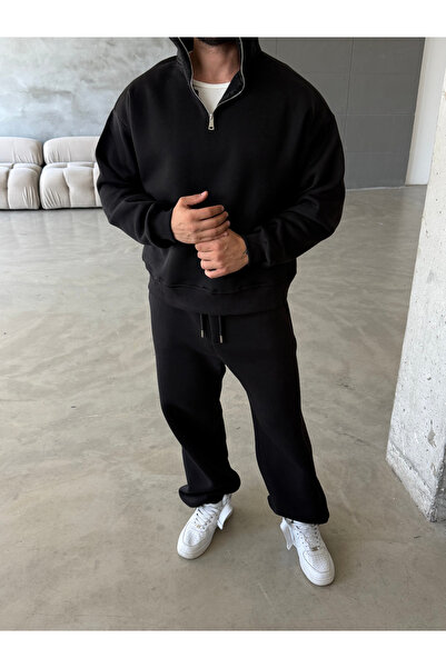 SC Core Üç İplik Yarım Zip Sweatshirt