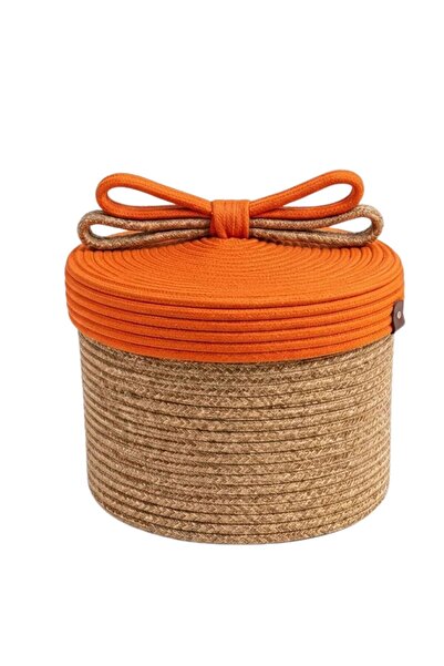 Comfort Craft Pearl Series Jute Decorative Basket m Size (20X26 cm) |   Vegan...