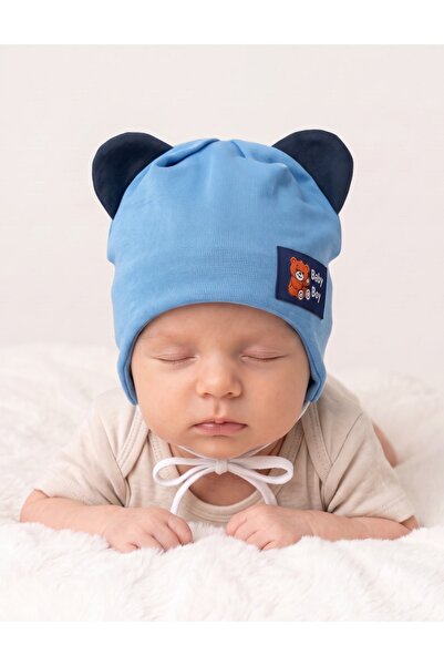 MiniKids Children's hat, Baby BOY, blue model