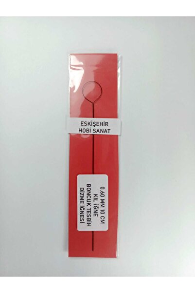 Eskişehir hobi sanat 0.60 mm 10 cm 1 Piece Bristle Needle, Bead Rosary String...