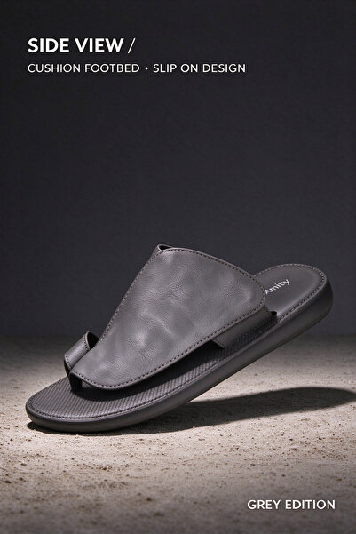 AllMart Arabia Premium Men Toe Ring Sandals Traditional Arabic Slippers Soft ...