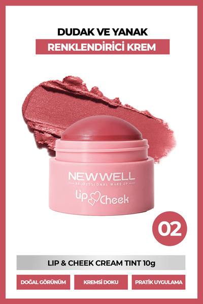 New Well Lip & Cheek Cream Tint 02 10 g