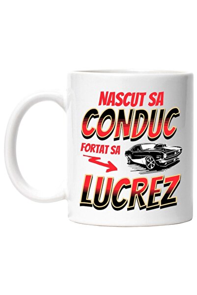 INOVATIX Custom White Mug, Vintage Tuned Car, Illegal Racing, Born to Drive, ...