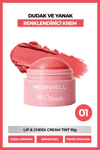 New Well Lip & Cheek Cream Tint 01 10 g