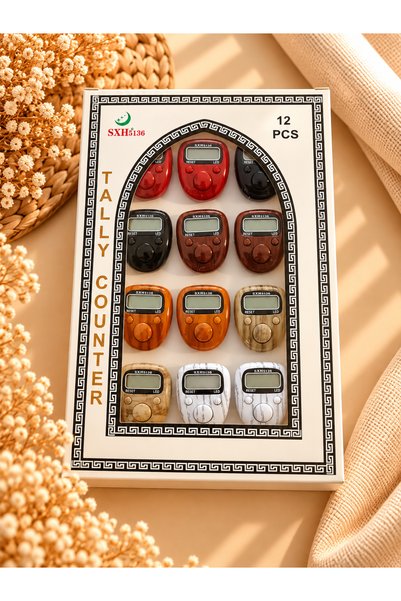 Bilenler Ring Zikirmatik Wood Look 12 Pieces