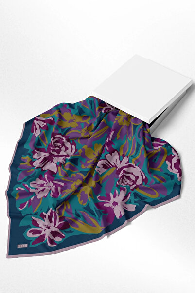 Belli Φουλάρι με σχέδιο λουλουδιών 100% Twill Silk 4416D