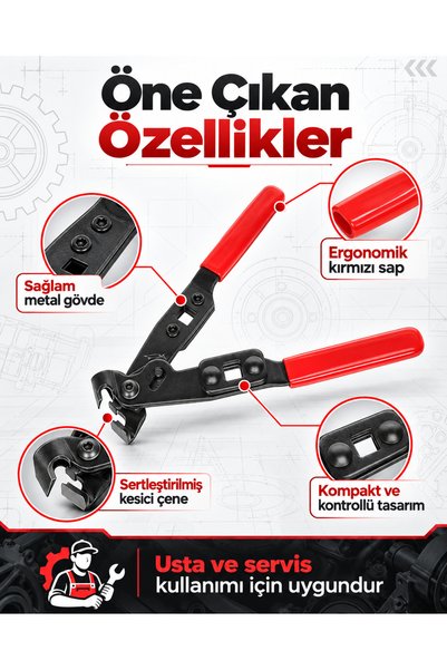dorf Tools Takviyeli Kelepçe Kesme Pensesi