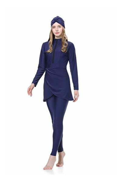 WowDecor 3-Piece Muslim Women's Modest Swimsuit Set - Long Sleeve Long Pants ...