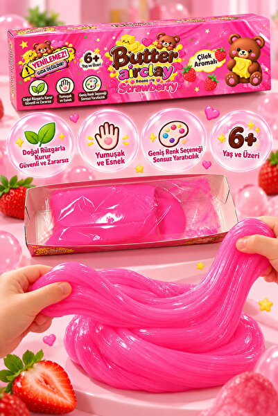 EVENT Pembe Butter Airclay Slime – Esnek ve Şekil Verilebilir Oyun Slime’ı 6+...