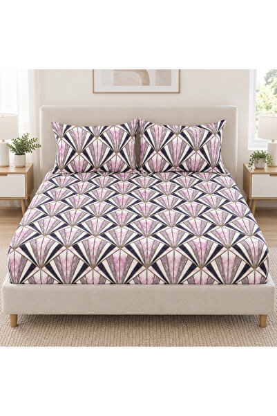 celhome Finet bed cover with Stretchy, 3 pieces, 180x200 cm, 2 pillowcases